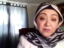 Gulchehra Hoja speaks at a U.S. Embassy to the Holy See virtual event on May 11, 2021.